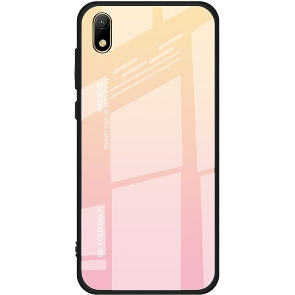 

Чехол-накладка TOTO Glass Case Gradient для Huawei Y5 2019 Pink