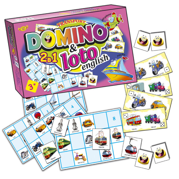 

Игра ";английское Домино+Лото. Транспорт"; Mkc0220