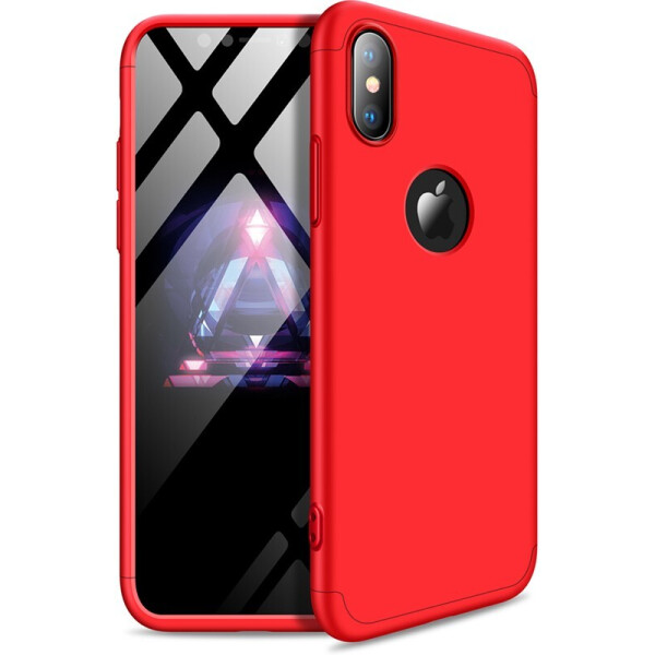 

Чехол-накладка GKK 3 in 1 Hard PC Case Apple iPhone XS Red