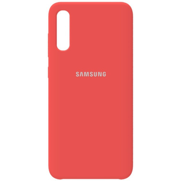 

Чехол-накладка Samsung Silicone Case Galaxy A70 Peach Pink