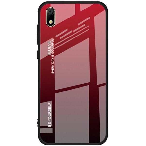 

Чехол-накладка TOTO Glass Case Gradient для Huawei Y5 2019 Red