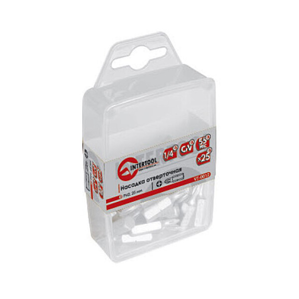 

Комплект Отверточных Насадок 4Мм 1/4"*25Мм Уп. 25Шт. Intertool Vt-0032