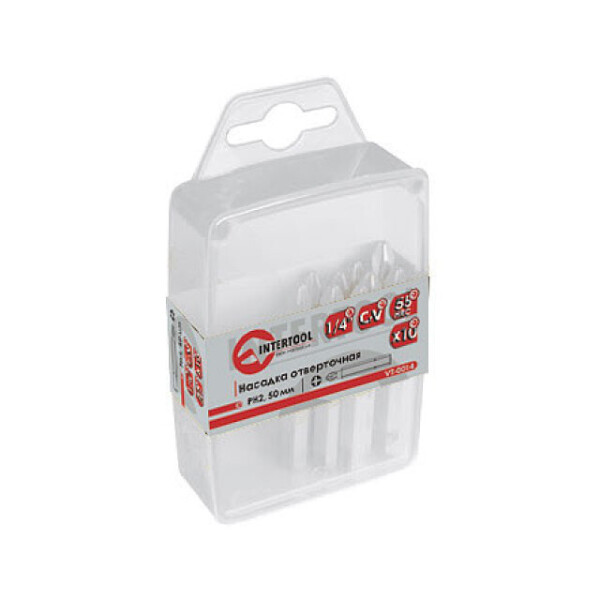 

Комплект Отверточных Насадок 4Мм 1/4"*50Мм Уп. 10Шт. Intertool Vt-0034