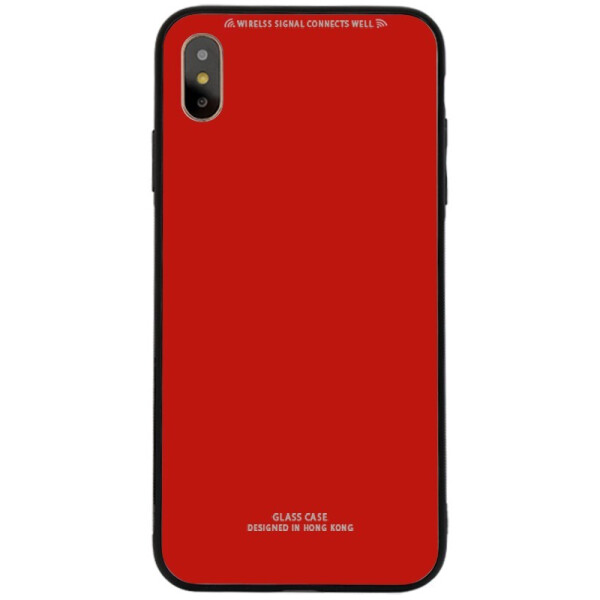 

Чехол-накладка TOTO Pure Glass Case для Apple iPhone X/Xs Red