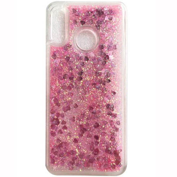 

TPU чехол Liquid hearts для Samsung Galaxy A20 / A30 (Розовый) (713521)