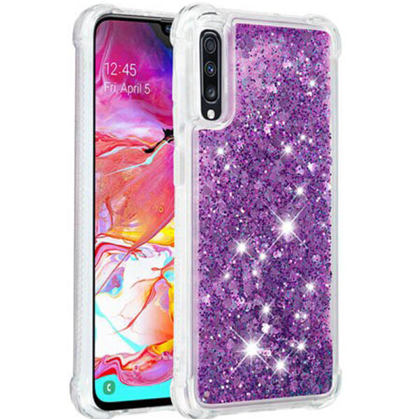 

TPU чехол Liquid hearts для Samsung Galaxy A70 (A705F) (Фиолетовый) (713518)