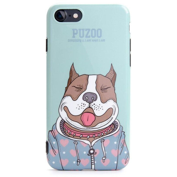 

Чехол-накладка PUZOO Artdog Phone iPhone 7/8 Green Baby