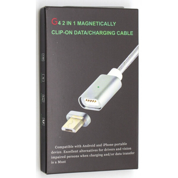 

Магнитный Кабель Data Cable Micro Usb 2.0 (2,4A)
