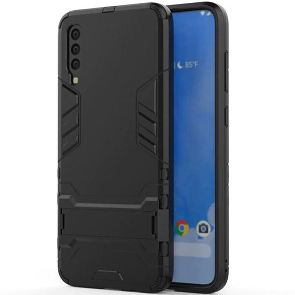 

Ударопрочный чехол-подставка Transformer для Samsung Galaxy A70 (A705F) с мощной защитой корпуса (Черный / Soul Black) (708479)