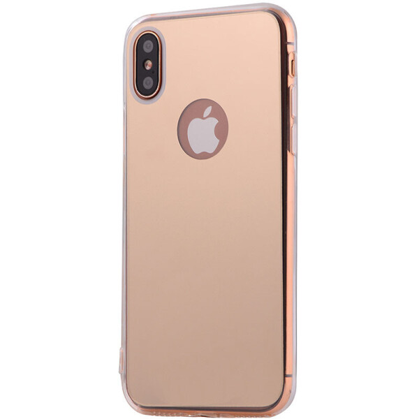 

Чехол-накладка TOTO TPU Mirror soft case iPhone X Gold