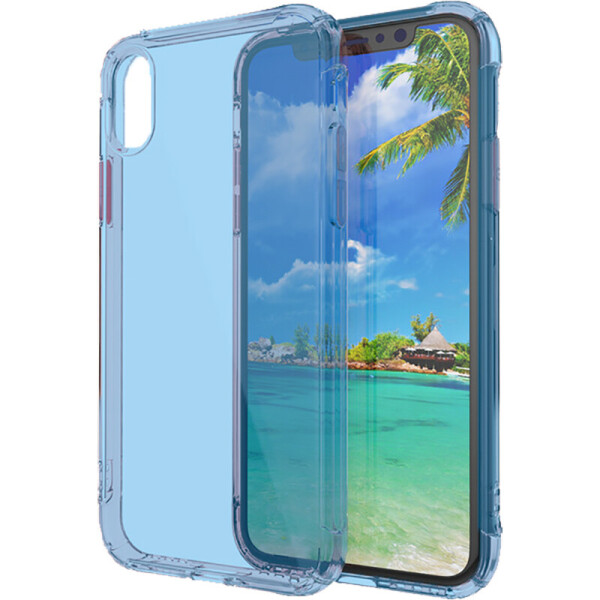 

Чехол-накладка TOTO TPU plusPC colorful case iPhone X Blue