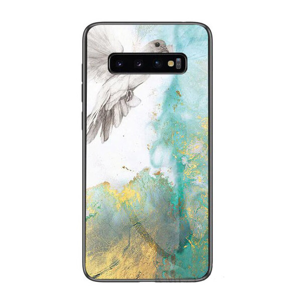 

TPU+Glass чехол Luxury Marble для Samsung Galaxy S10e (Голубь) (708084)