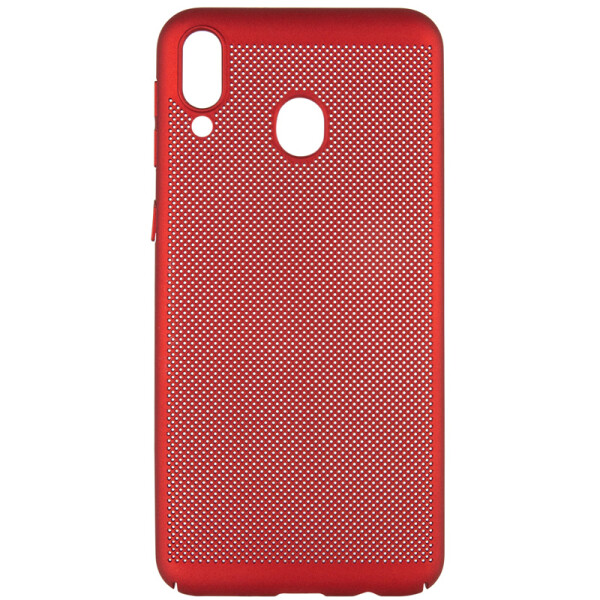 

Ультратонкий дышащий чехол Grid case для Samsung Galaxy M20 (Красный) (707749)