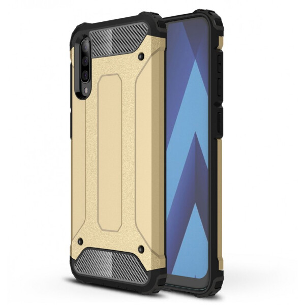 

Бронированный противоударный TPU+PC чехол Immortal для Samsung Galaxy A70 (A705F) (Золотой) (707632)