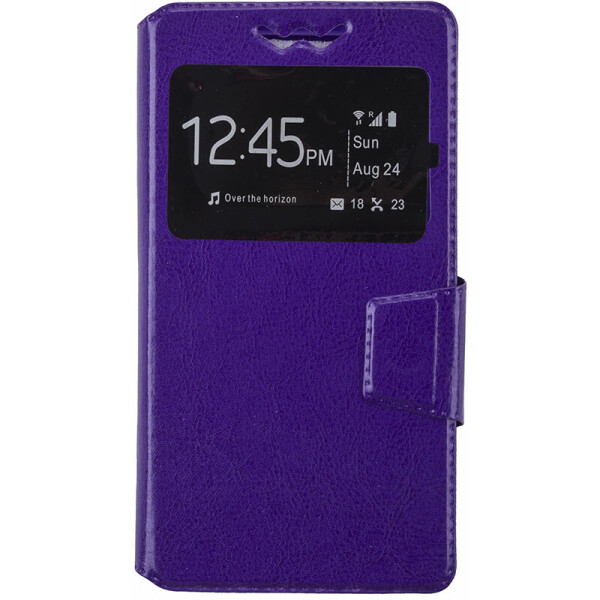 

Чехол-книжка TOTO Book cover silicone slide Universal 4.5'-4.8' Purple