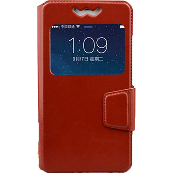 

Чехол-книжка TOTO Book cover silicone slide Universal 4.0'-4.4' Brown