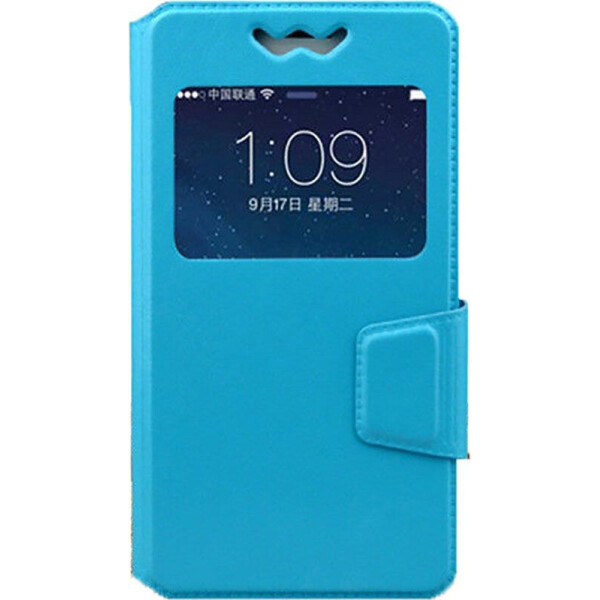 

Чехол-книжка TOTO Book cover silicone slide Universal 4.9'-5.2' Blue