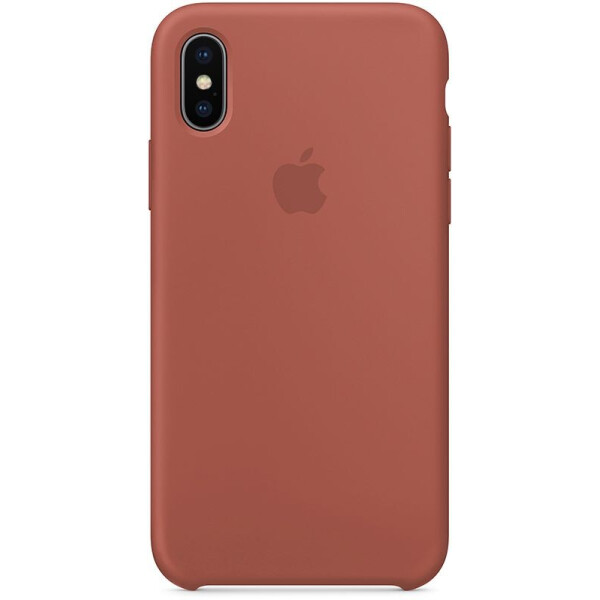 

Чехол-накладка Apple Silicone Case для iPhone X Brown