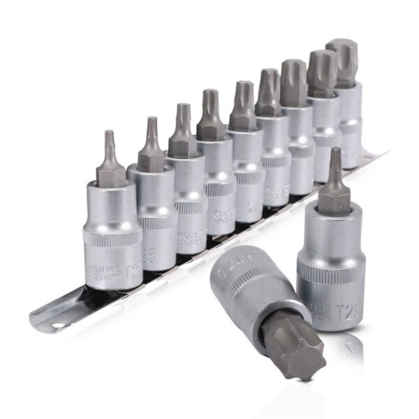 

Набор Torx На Планке 1/2"- Т20;25;30;40;45;50;55;60;70., 9Ед. Intertool Ht-1849
