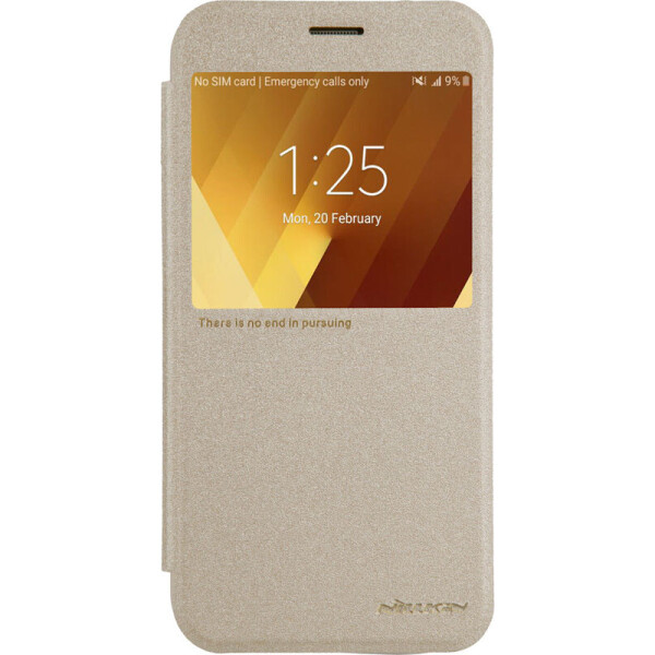 

Чехол-книжка Nillkin Sparkle case для Samsung Galaxy A3 A320F 2017 Gold