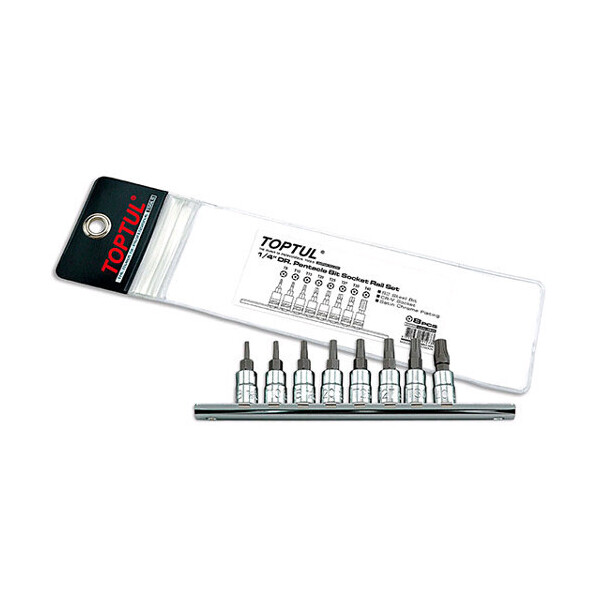 

Набор Бит Torx Пятигранных С Отверстием Toptul 1/4" T8-T40 8Ед. Gaag0805