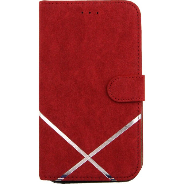 

Чехол-книжка TOTO Book cover silicone slide Universal 6,5" (№2) Red