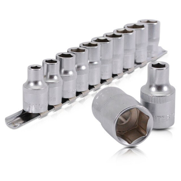 

Набор Головок 10Шт., 1/2"-8;10;12;13;14;15;16;17;18;19Мм, Cr-V Intertool Et-6012