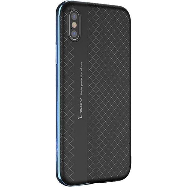 

Чехол-накладка Ipaky TPU plusPC iPhone X Black/Blue