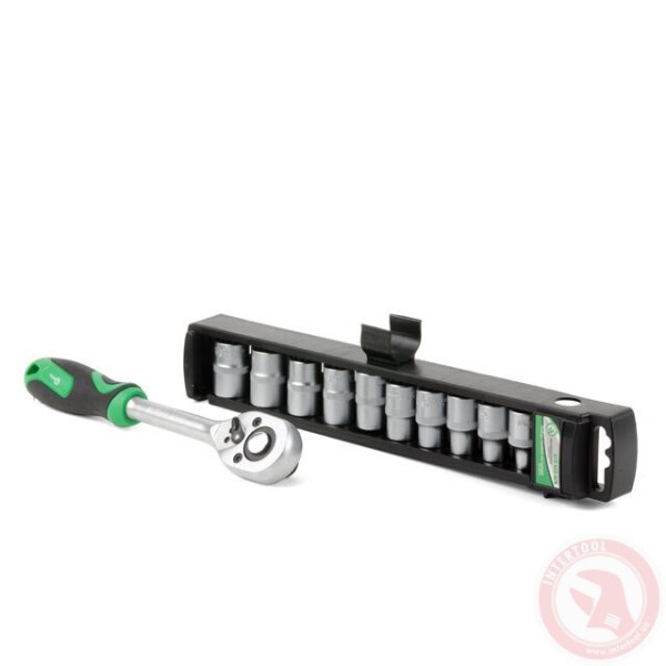

Набор Головок 10Шт. 1/2"-8,10,12,13,14,15,16,17,18,19 Мм Трещеткой Intertool Et-6013