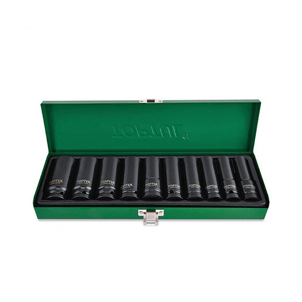 

Набор Головок Дюймовых Ударных Длинных Toptul 1/2" 7/16-1" 10Ед. Gead1002