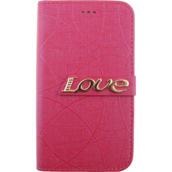 

Чехол-книжка TOTO Book Universal cover Love 4.5'-5.0' Hot Pink