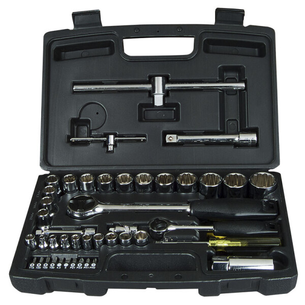 

Набор Инструментов 1/4"+1/2", 50Ед(Головки, Трещотки, Биты) Stanley 1-94-656