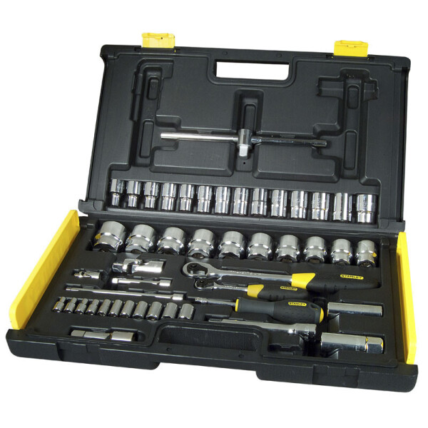 

Набор Инструментов 1/4"+1/2", 65Ед .(Головки, Трещотки, Биты) Stanley 1-94-659