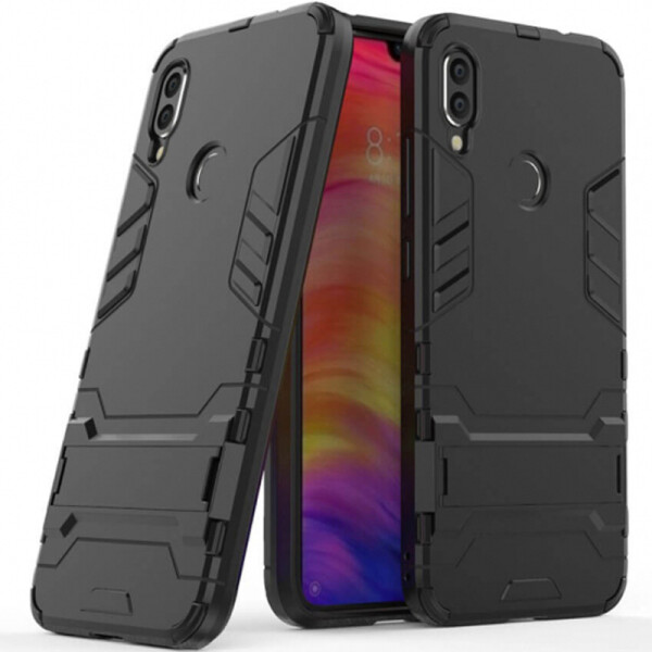 

Ударопрочный чехол-подставка Transformer для Xiaomi Redmi 7 с мощной защитой корпуса (Черный / Soul Black) (700242)