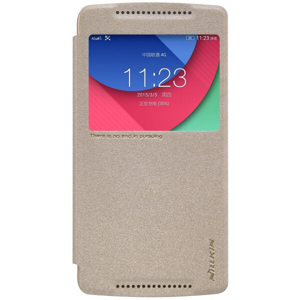 

Чехол-книжка Nillkin Sparkle case для Lenovo X3 Lite A7010 Gold