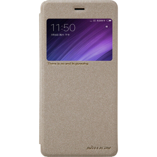 

Чехол-книжка Nillkin Sparkle case для Xiaomi Redmi 4 Prime Gold