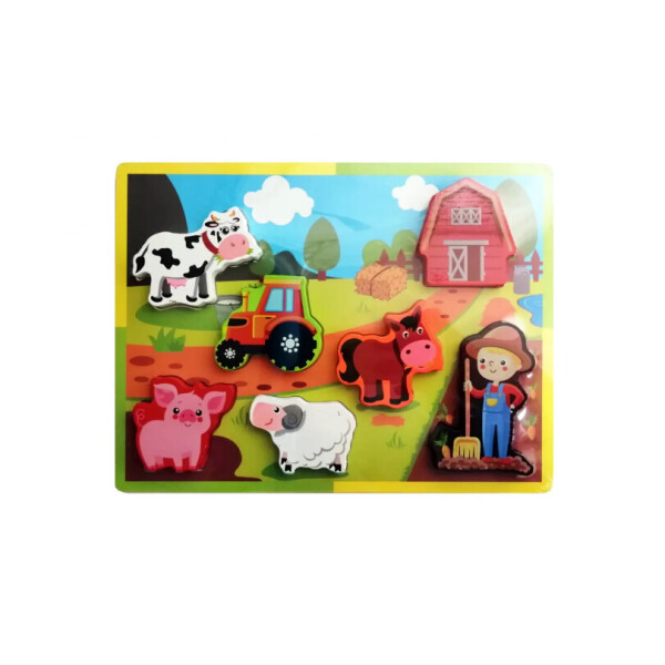 

Деревянная игрушка Рамка-вкладыш MD 2195 (Ферма)