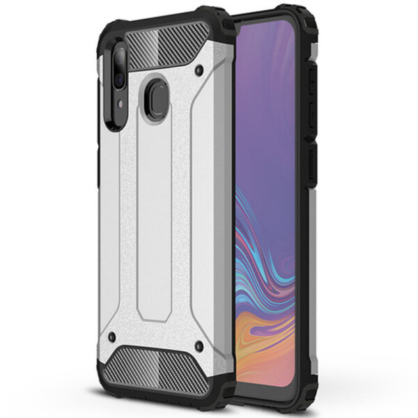 

Бронированный противоударный TPU+PC чехол Immortal для Samsung Galaxy A20 / A30 (Серебряный) (697130)
