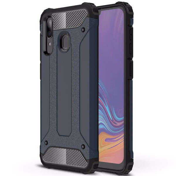

Бронированный противоударный TPU+PC чехол Immortal для Samsung Galaxy A20 / A30 (Серый / Metal slate) (697131)