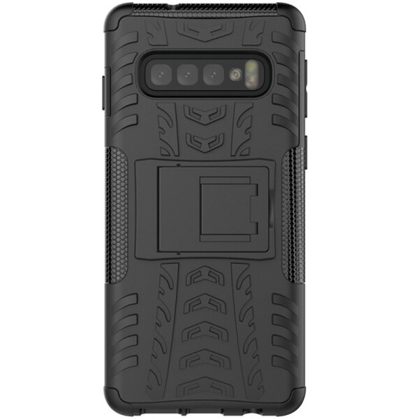 

Противоударный двухслойный чехол Shield для Samsung Galaxy S10+ с подставкой (Черный) (691042)