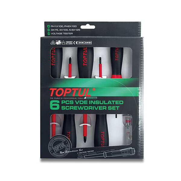 

Набор Отверток Диэлектрических До 1000В Toptul 6Ед. Gaae0612