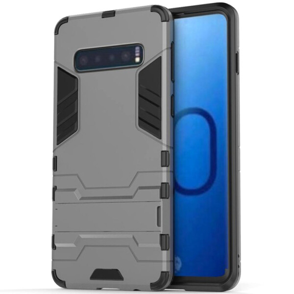 

Ударопрочный чехол-подставка Transformer для Samsung Galaxy S10+ с мощной защитой корпуса (Серый / Metal slate) (686568)