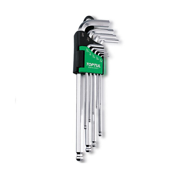 

Набор Шестигранников Дюймовых С Шаром Toptul 1/16"-3/8" 9Ед. Gbal0901