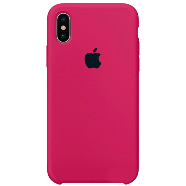 

Чехол Silicone case (A) для Apple iPhone X (5.8) / XS (5.8) (Розовый / Hot Pink) (748863)