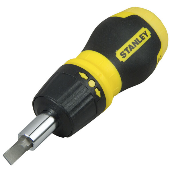 

Отвертка + 6 Насадок Укороченная Реверсивная " Multibit Ratchet Stubby" Stanley 0-66-358