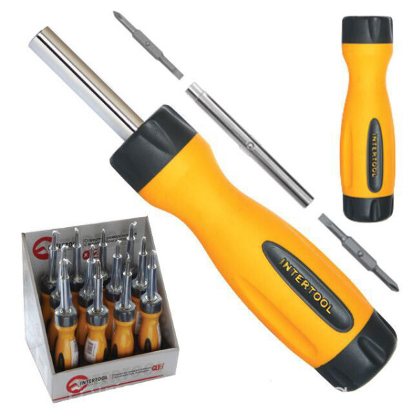 

Отвертка 4 В 1 Intertool Vt-1008