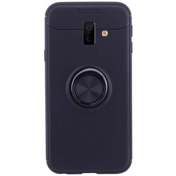 

TPU чехол Deen ColorRing под магнитный держатель для Samsung Galaxy J6+ (2018) (J610F) (Черный / Черный) (665782)