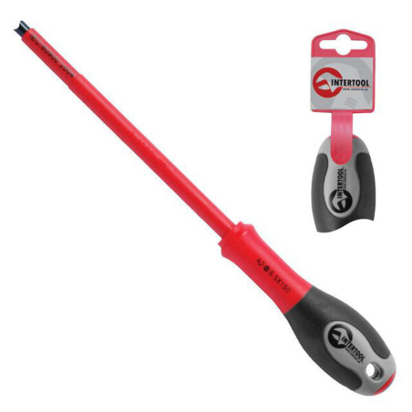 

Отвертка Изолированная Шлицевая 1.0*5.50Мм,125Мм, 1000В Intertool Vt-3206