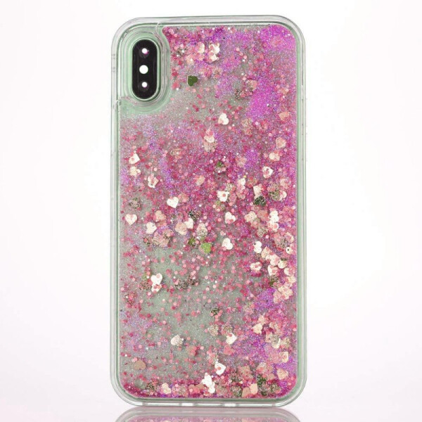 

TPU чехол Liquid hearts для Apple iPhone XS Max (6.5) (Розовый) (665084)