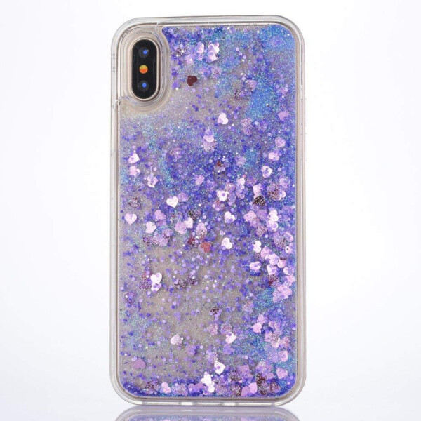 

TPU чехол Liquid hearts для Apple iPhone XS (5.8) (Фиолетовый) (665037)